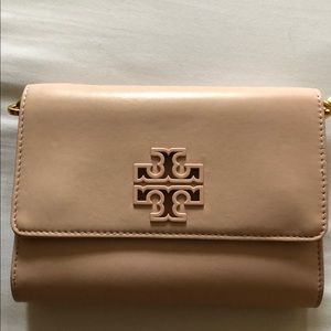 Tory Burch Lily Chain Wallet Shelly Pink